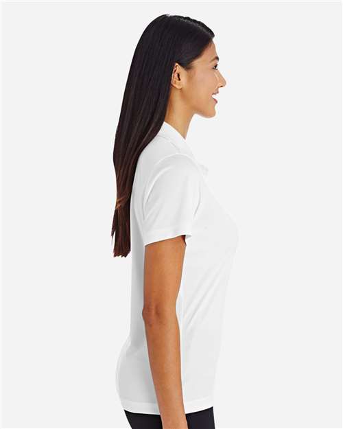 Team 365 TT51W Women's Zone Performance Polo - White - model side