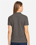Harriton M200W Women's Cotton Polo - Charcoal - model back