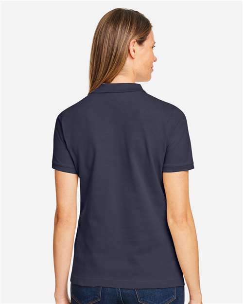 Harriton M200W Women's Cotton Polo - Navy - model back