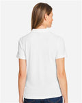 Harriton M200W Women's Cotton Polo - White - model back