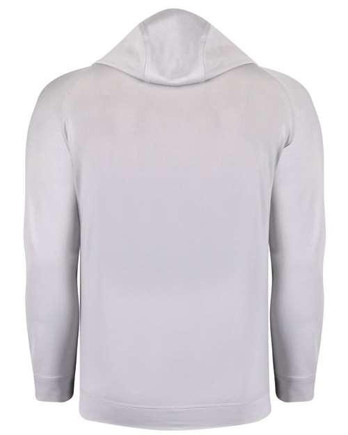 Swannies SWV600 Unisex Vandyke Quarter-Zip Hooded Pullover - Glacier/ Glacier - back