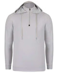 Swannies SWV600 Unisex Vandyke Quarter-Zip Hooded Pullover - Glacier/ Glacier - front
