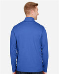 Team 365 TT31H Men's Zone Sonic Heather Performance Quarter-Zip Pullover - Sport Royal Heather - model back