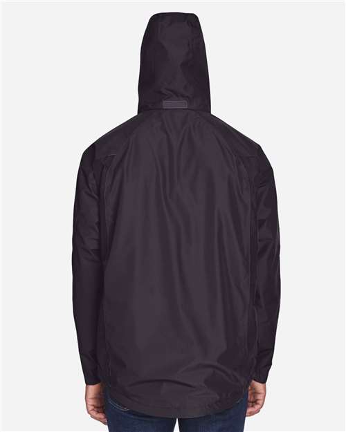 Team 365 TT86 Men's Dominator Waterproof Jacket - Black - model back