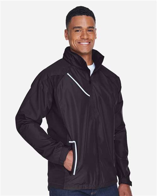 Team 365 TT86 Men's Dominator Waterproof Jacket - Black - model side