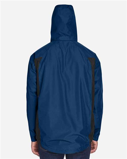 Team 365 TT86 Men's Dominator Waterproof Jacket - Sport Dark Navy - model back