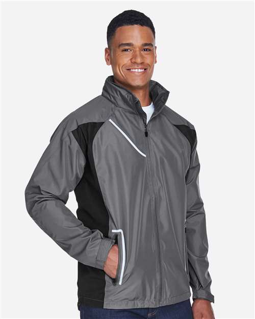 Team 365 TT86 Men's Dominator Waterproof Jacket - Sport Graphite - model side
