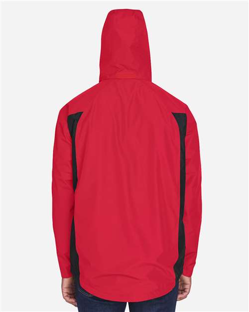 Team 365 TT86 Men's Dominator Waterproof Jacket - Sport Red - model back