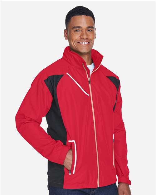 Team 365 TT86 Men's Dominator Waterproof Jacket - Sport Red - model side