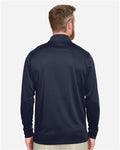Harriton M348L Men's Advantage Snag Protection Plus IL Long Sleeve Polo - Dark Navy - model back