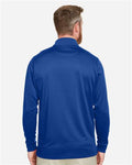 Harriton M348L Men's Advantage Snag Protection Plus IL Long Sleeve Polo - True Royal - model back