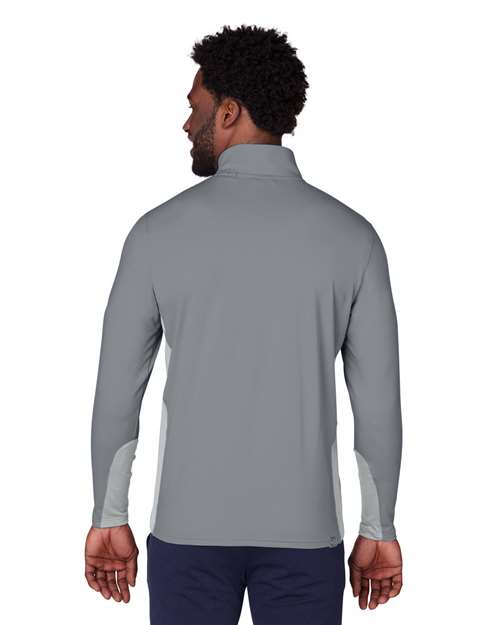 Puma Golf 599127 Men's Gamer Golf Quarter-Zip Pullover - Quiet Shade - model back