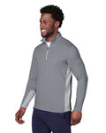 Puma Golf 599127 Men's Gamer Golf Quarter-Zip Pullover - Quiet Shade - model side