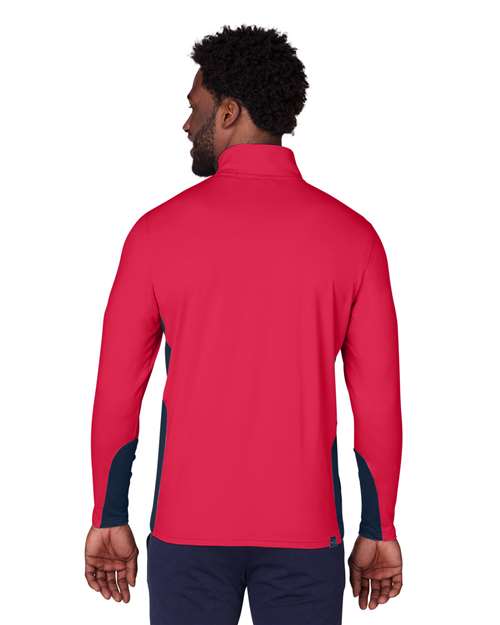 Puma Golf 599127 Men's Gamer Golf Quarter-Zip Pullover - Ski Patrol - model back