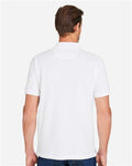 Harriton M205P Men's Valiant Cotton Snag Protect Pocket Polo - White - model back