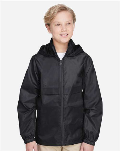 Team 365 TT73Y Youth Zone Protect Lightweight Jacket - Black - model front
