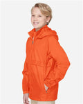 Team 365 TT73Y Youth Zone Protect Lightweight Jacket - Sport Orange - model side