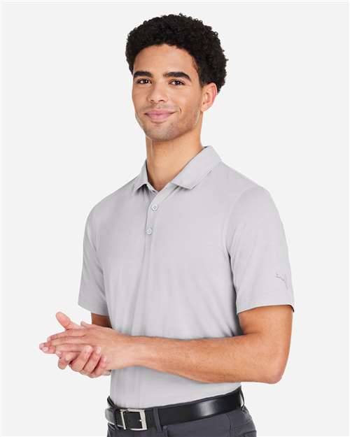 Puma Golf PG100 Men's Bandon Polo - High Rise - model side