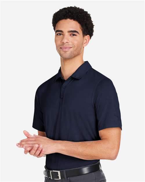 Puma Golf PG100 Men's Bandon Polo - Navy Blazer - model side