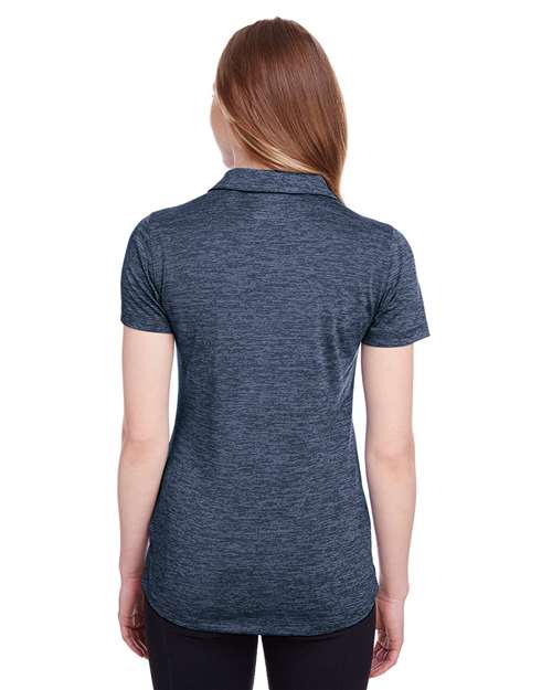 Puma Golf 596802 Women's Icon Heather Polo - Peacoat - model back