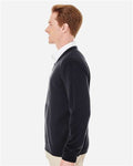 Harriton M420 Men's Pilbloc V-Neck Sweater - Black - model side