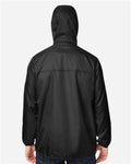 Team 365 TT77 Unisex Zone Protect Packable Anorak Jacket - Black - model back