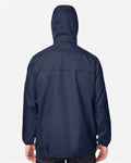 Team 365 TT77 Unisex Zone Protect Packable Anorak Jacket - Sport Dark Navy - model back