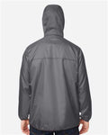 Team 365 TT77 Unisex Zone Protect Packable Anorak Jacket - Sport Graphite - model back