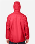 Team 365 TT77 Unisex Zone Protect Packable Anorak Jacket - Sport Red - model back