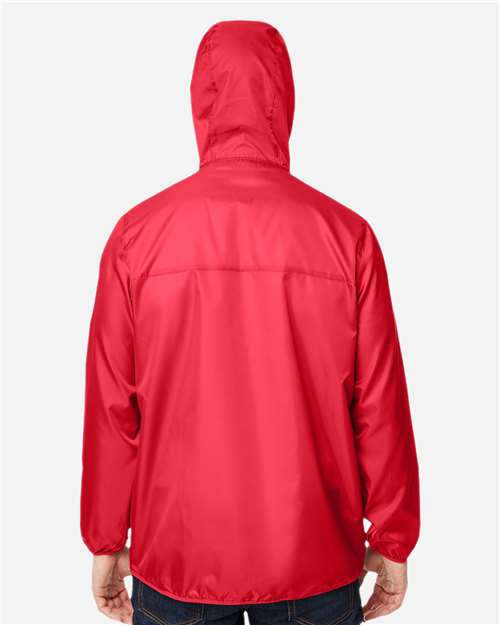 Team 365 TT77 Unisex Zone Protect Packable Anorak Jacket - Sport Red - model back