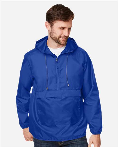 Team 365 TT77 Unisex Zone Protect Packable Anorak Jacket - Sport Royal - model front