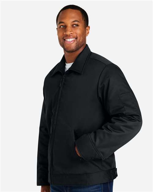 Harriton M721 Unisex ClimaBloc Station Jacket - Black - model side