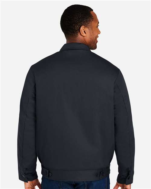 Harriton M721 Unisex ClimaBloc Station Jacket - Dark Charcoal - model back