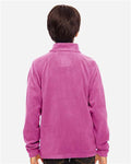 Team 365 TT90Y Youth Campus Microfleece Jacket - Sport Charity Pink - model back