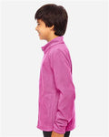 Team 365 TT90Y Youth Campus Microfleece Jacket - Sport Charity Pink - model side