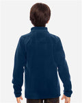 Team 365 TT90Y Youth Campus Microfleece Jacket - Sport Dark Navy - model back