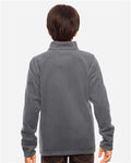 Team 365 TT90Y Youth Campus Microfleece Jacket - Sport Graphite - model back