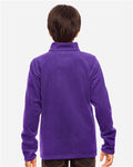 Team 365 TT90Y Youth Campus Microfleece Jacket - Sport Purple - model back