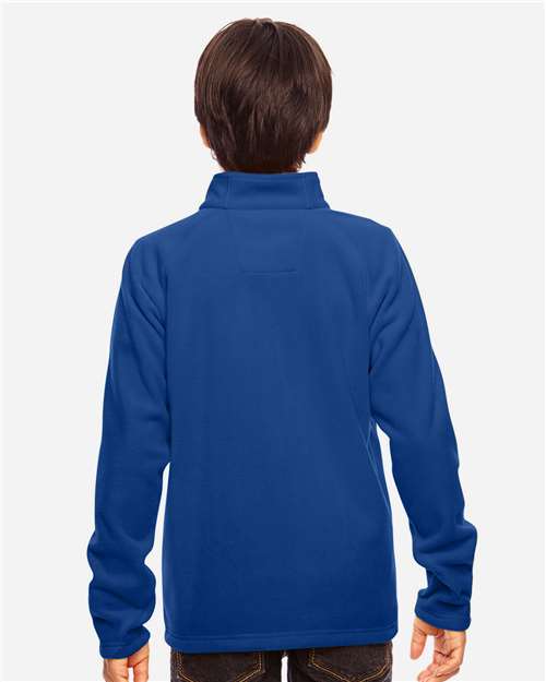 Team 365 TT90Y Youth Campus Microfleece Jacket - Sport Royal - model back