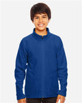 Team 365 TT90Y Youth Campus Microfleece Jacket - Sport Royal - model front