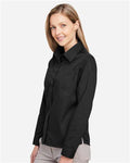 Harriton M585LW Women's Advantage IL Workshirt - Black - model side