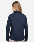 Harriton M585LW Women's Advantage IL Workshirt - Dark Navy - model back