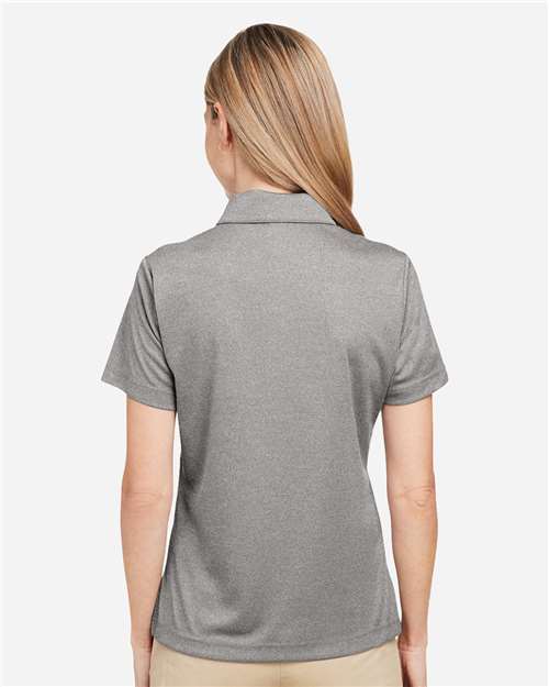 Team 365 TT51HW Women's Zone Sonic Heather Performance Polo - Athletic Heather - model back