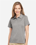 Team 365 TT51HW Women's Zone Sonic Heather Performance Polo - Athletic Heather - model front