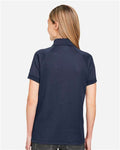 Harriton M208W Women's Charge Snag and Soil Protect Polo - Dark Navy - model back