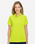 Harriton M208W Women's Charge Snag and Soil Protect Polo - Safety Yellow - model front