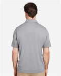Team 365 TT51H Men's Zone Sonic Heather Performance Polo - Athletic Heather - model back