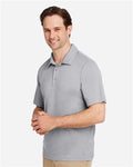 Team 365 TT51H Men's Zone Sonic Heather Performance Polo - Athletic Heather - model side