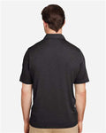 Team 365 TT51H Men's Zone Sonic Heather Performance Polo - Black Heather - model back