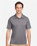 Team 365 TT51H Men's Zone Sonic Heather Performance Polo - Dark Grey Heather - model front
